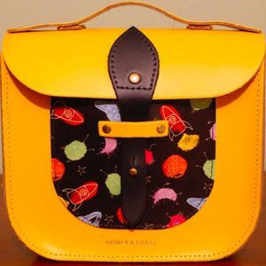 Honey&Toast Kids Space Print Yellow Backpack Purse